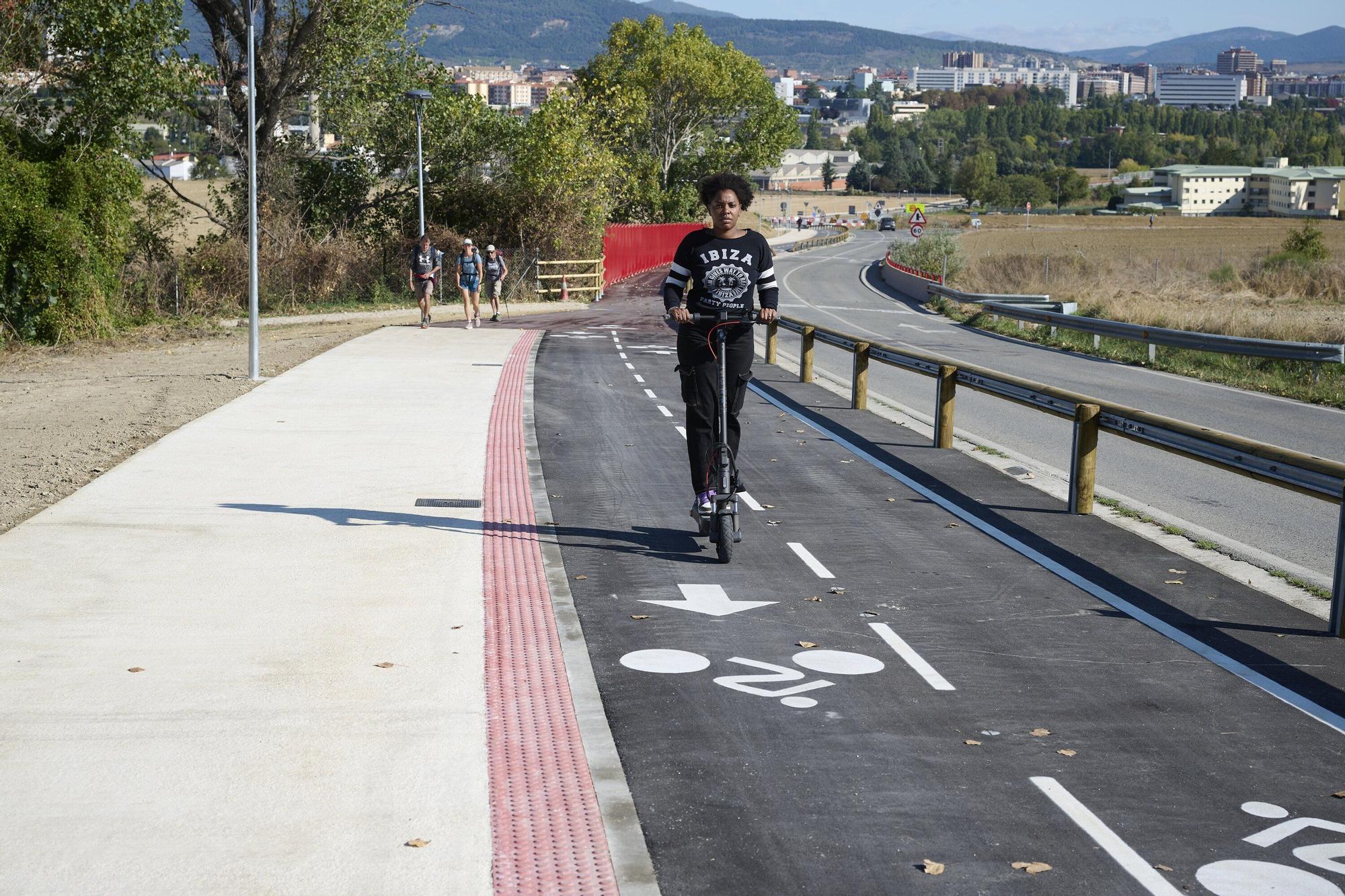 Fotos de la visita al carril bici entre Pamplona y Cizur Menor por el Camino de Santiago