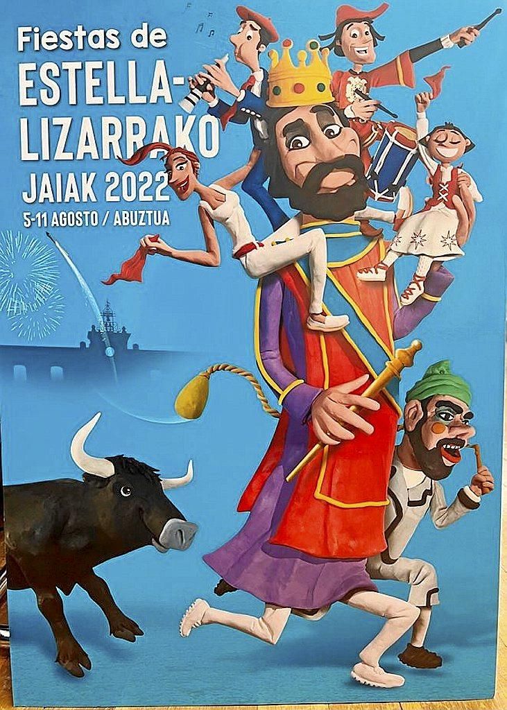&#039;Corre corre&#039;, imagen de las fiestas de Estella 2022