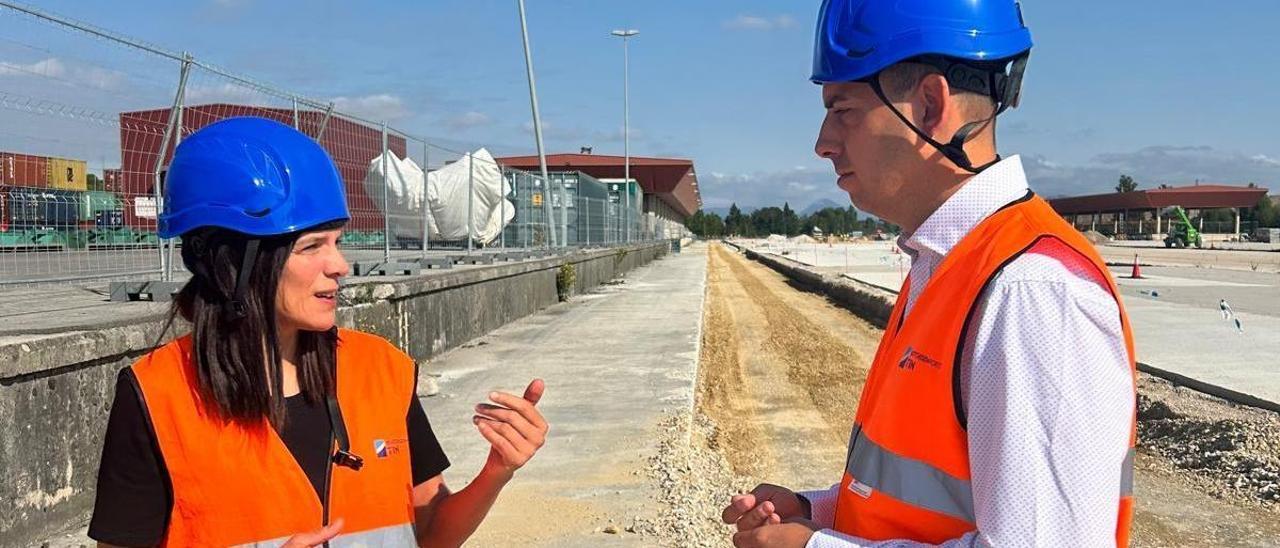 Avanzan las obras de mejora del nodo logístico de Noáin