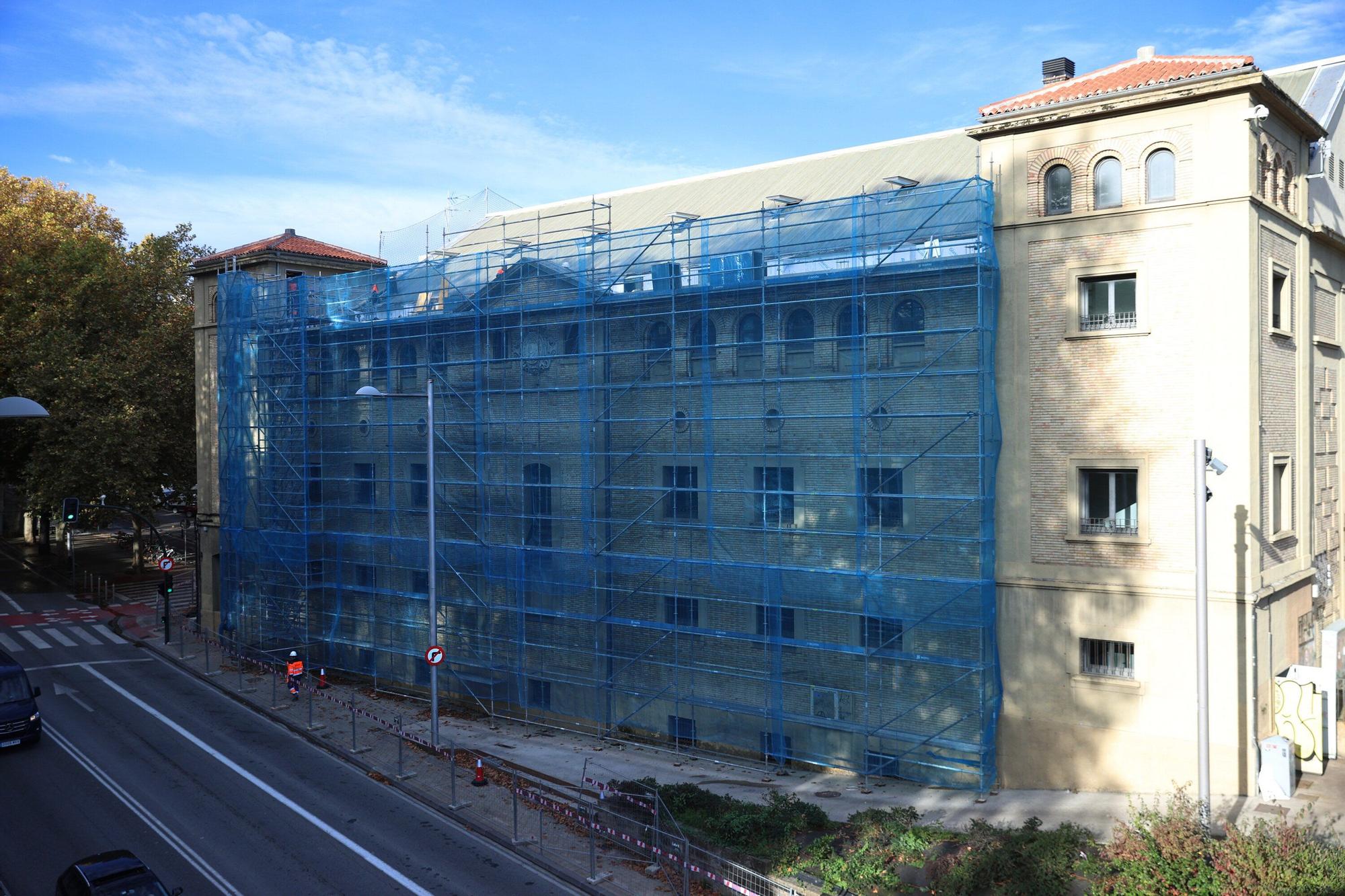 Obras de eficiencia energética en el frontón Labrit