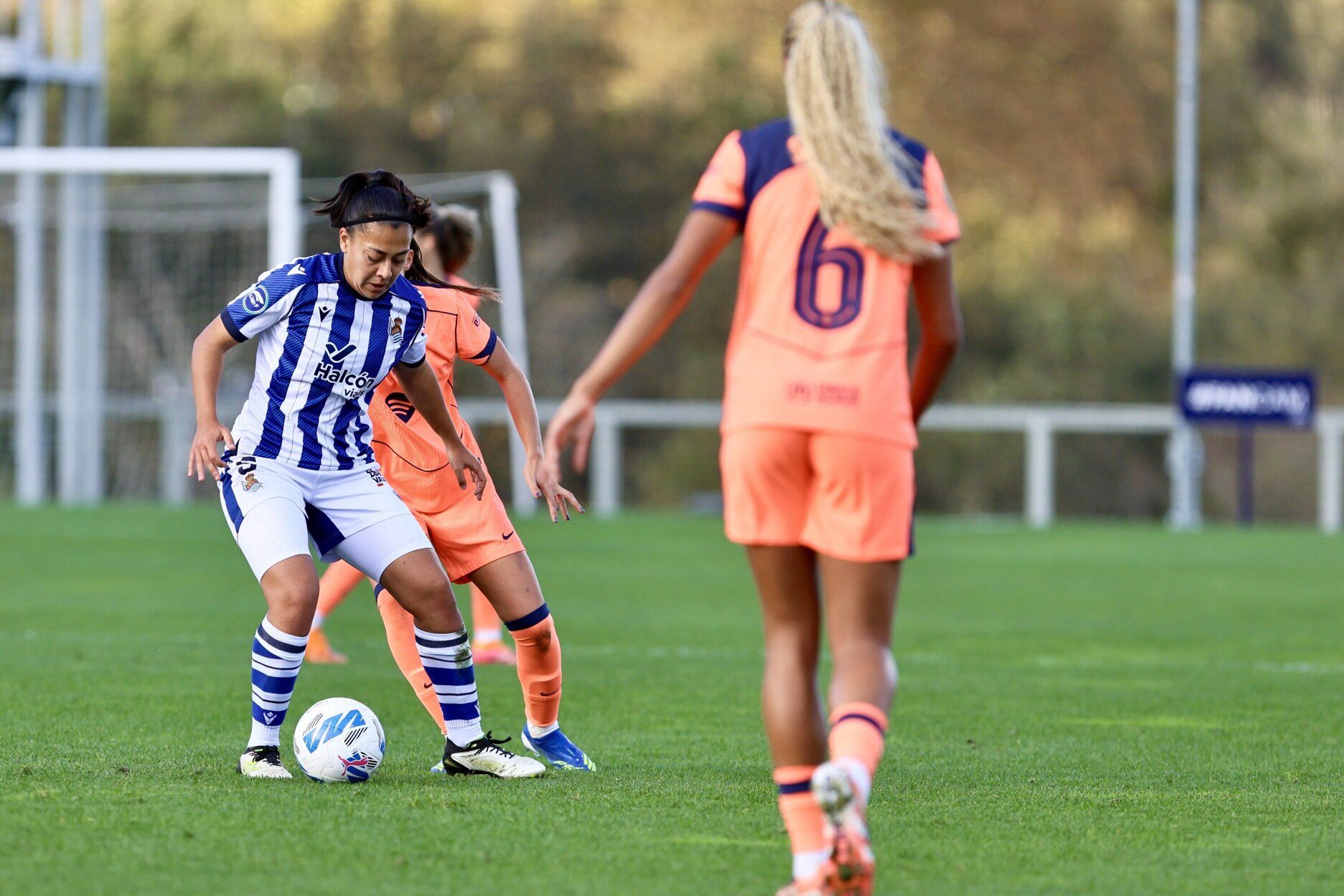 Las mejores imágenes del partido de la Real frente al Barcelona de la Liga F