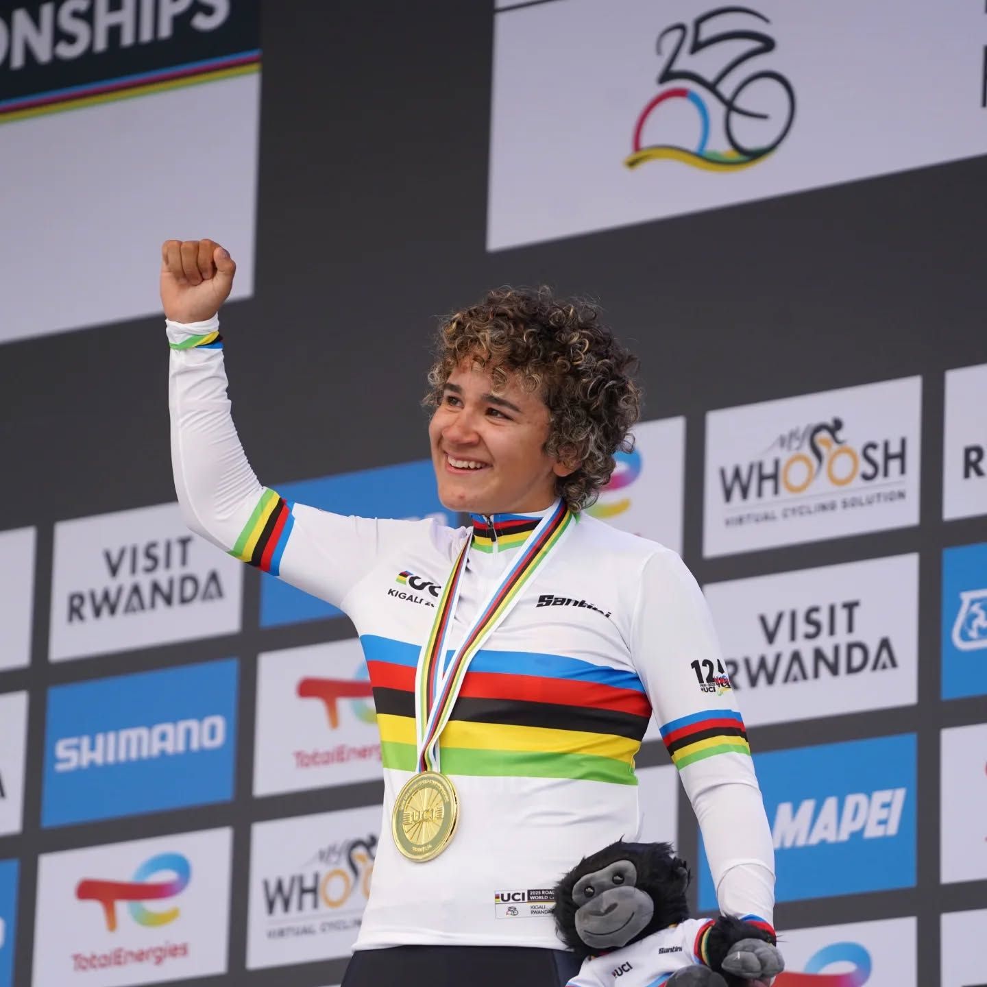 Álbum de fotos de Paula Ortiz campeona del mundo de ciclismo júnior