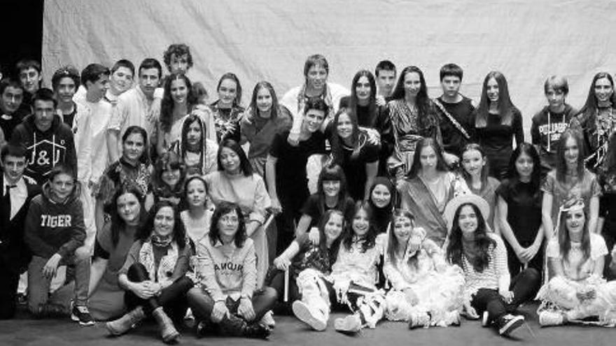 Alumnos de Marcilla actúan en Caparroso