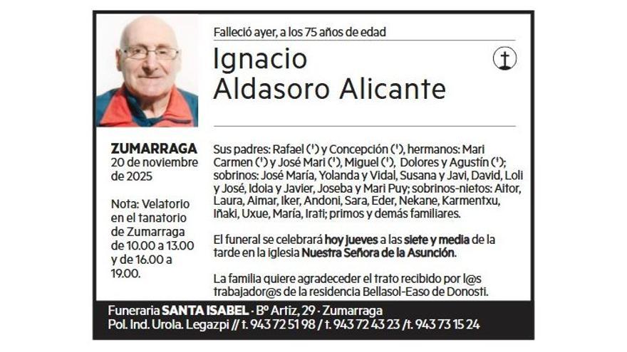 IGNACIO ALDASORO ALICANTE
