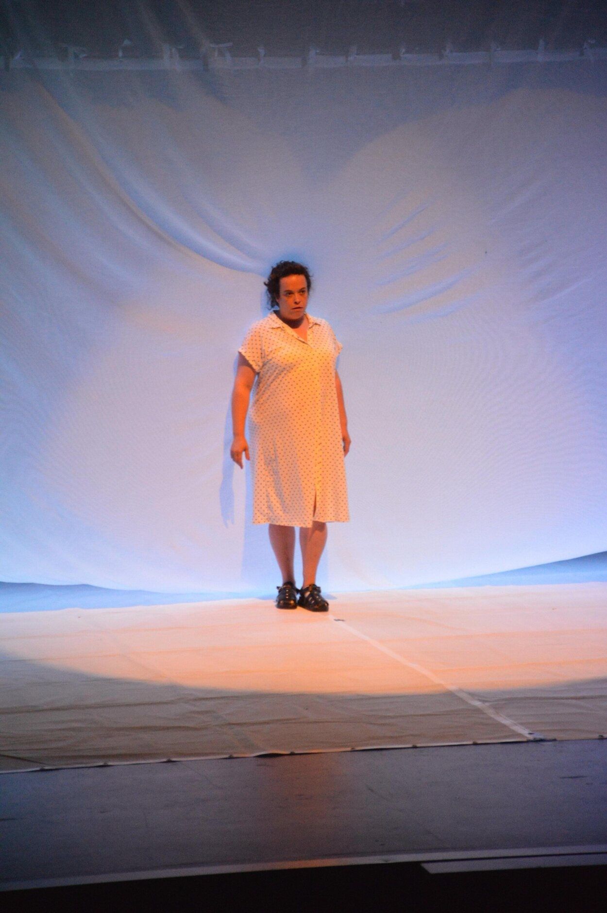 Estefanía de Paz Asín, durante el pase en Tafalla.