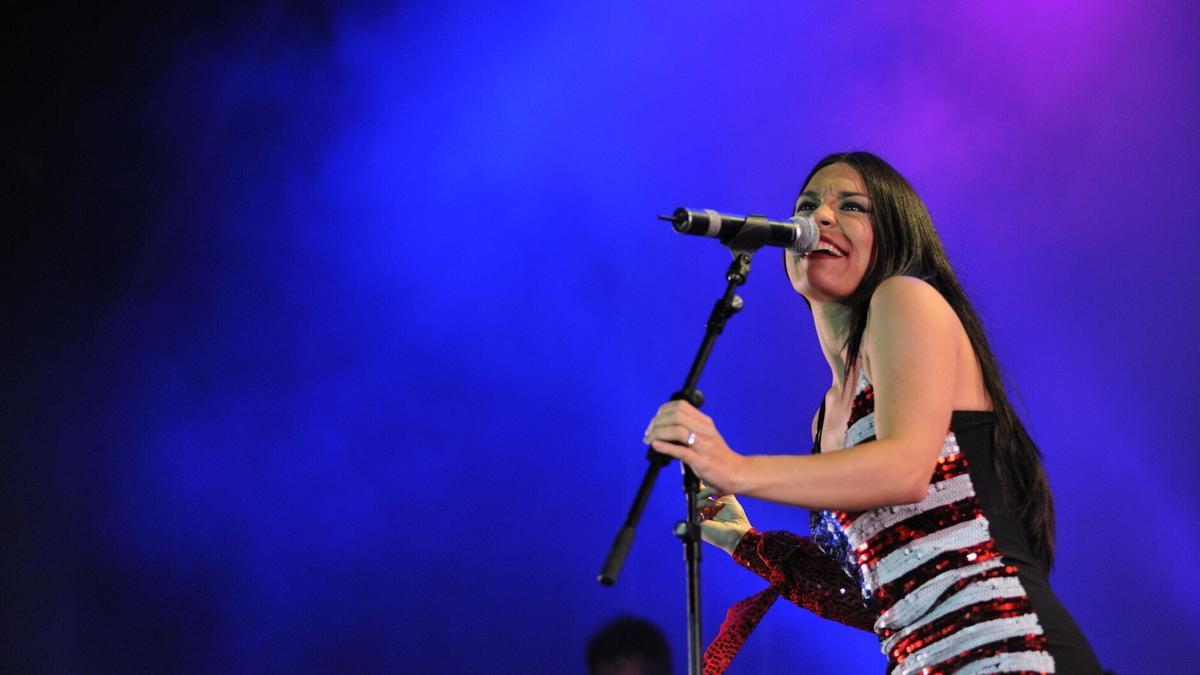 Ainhoa Cantalapiedra en concierto.