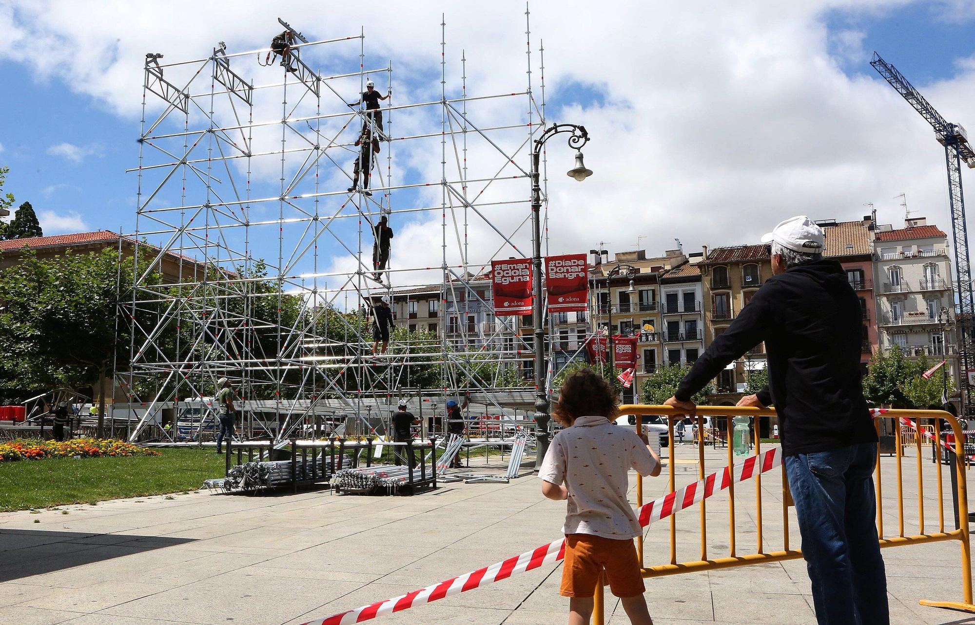 Los preparativos para San Fermín 2024