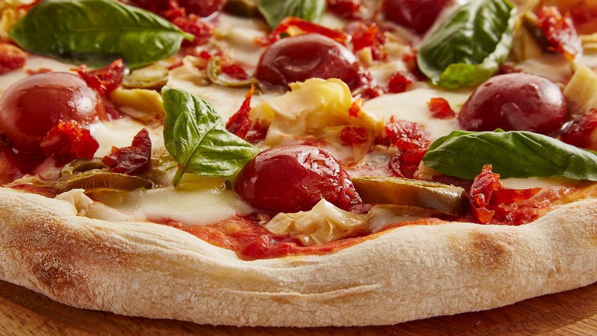 Imagen de archivo de una pizza