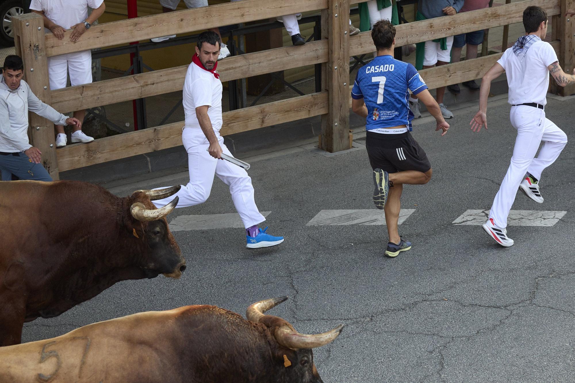 Fotos del sexto encierro de las fiestas de Tafalla 2025