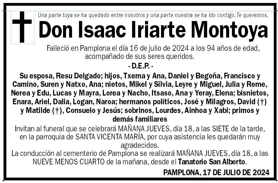 Isaac Iriarte Montoya