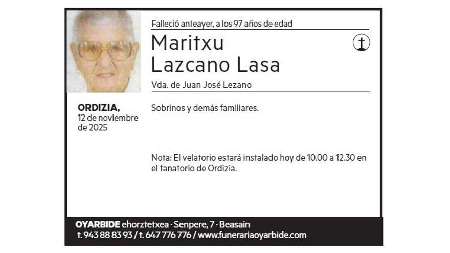 MARITXU LAZCANO LASA
