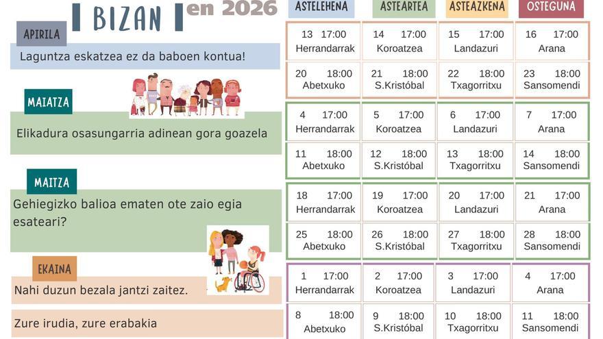 Maiteki familia zaintzaileei laguntzeko udal programaren hitzaldi laburrak astelehen honetan hasiko dira Gasteizen