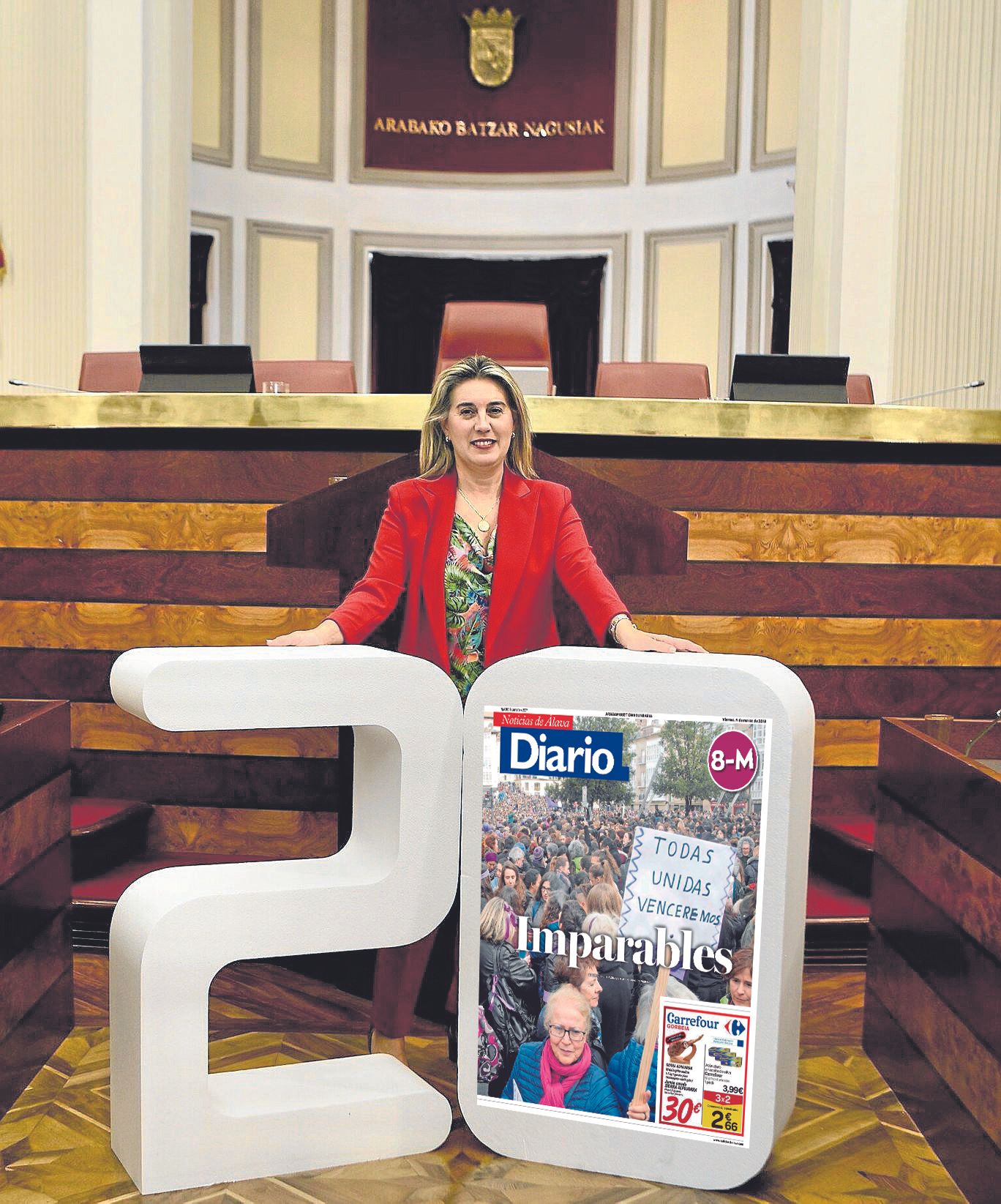 Irma Basterra, presidentas de las Juntas Generales
