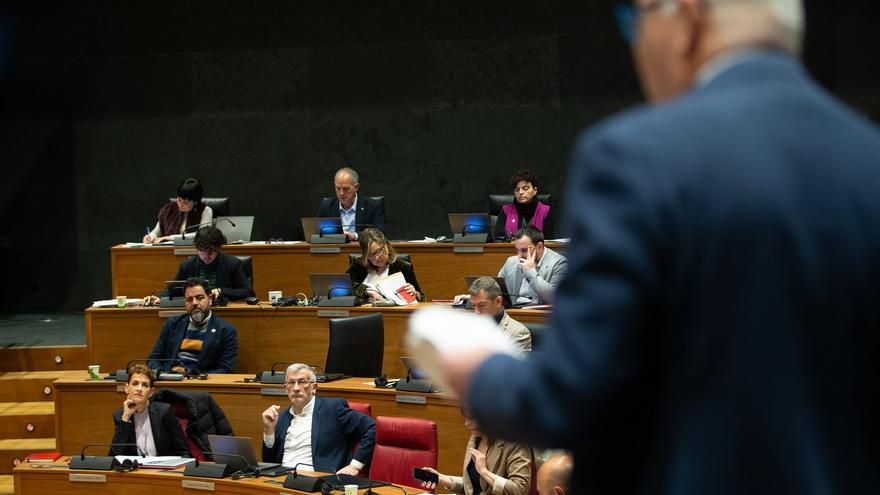 Fotos del pleno del Parlamento de Navarra del jueves 11 de enero