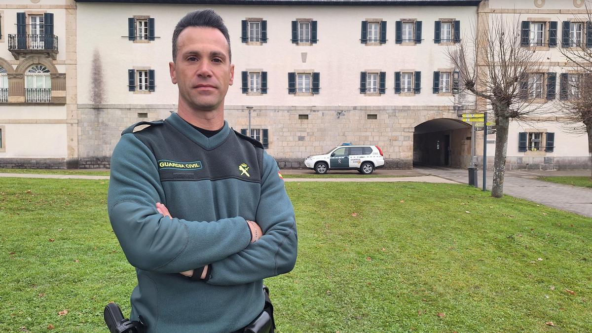 Roberto Jiménez Torices, agente de la Guardia Civil en Burguete.