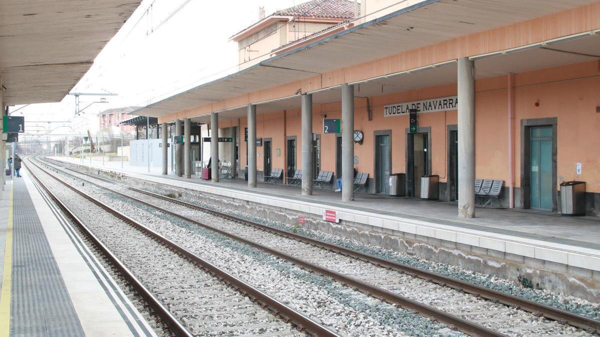 Imagen de archivo de la estación de tren de Tudela