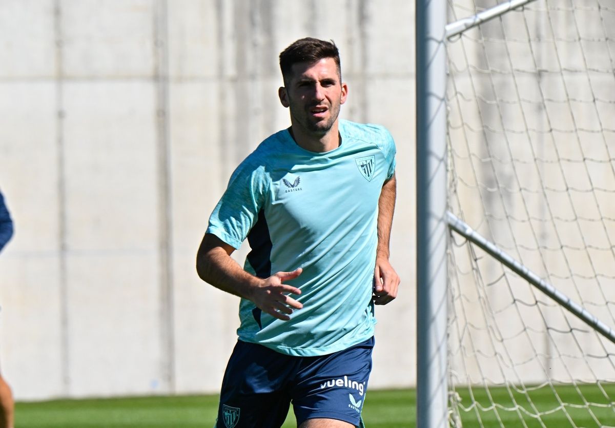 Entrenamiento del Athletic tras el partido ante el Borussia