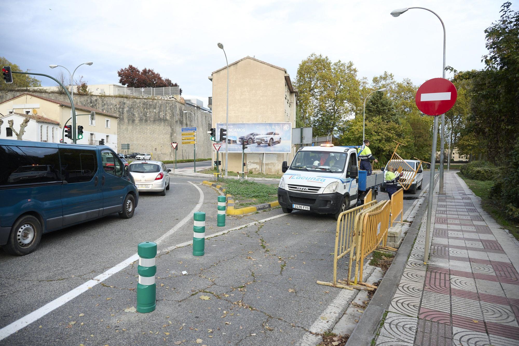 Reapertura de la carretera de la Universidad de Navarra