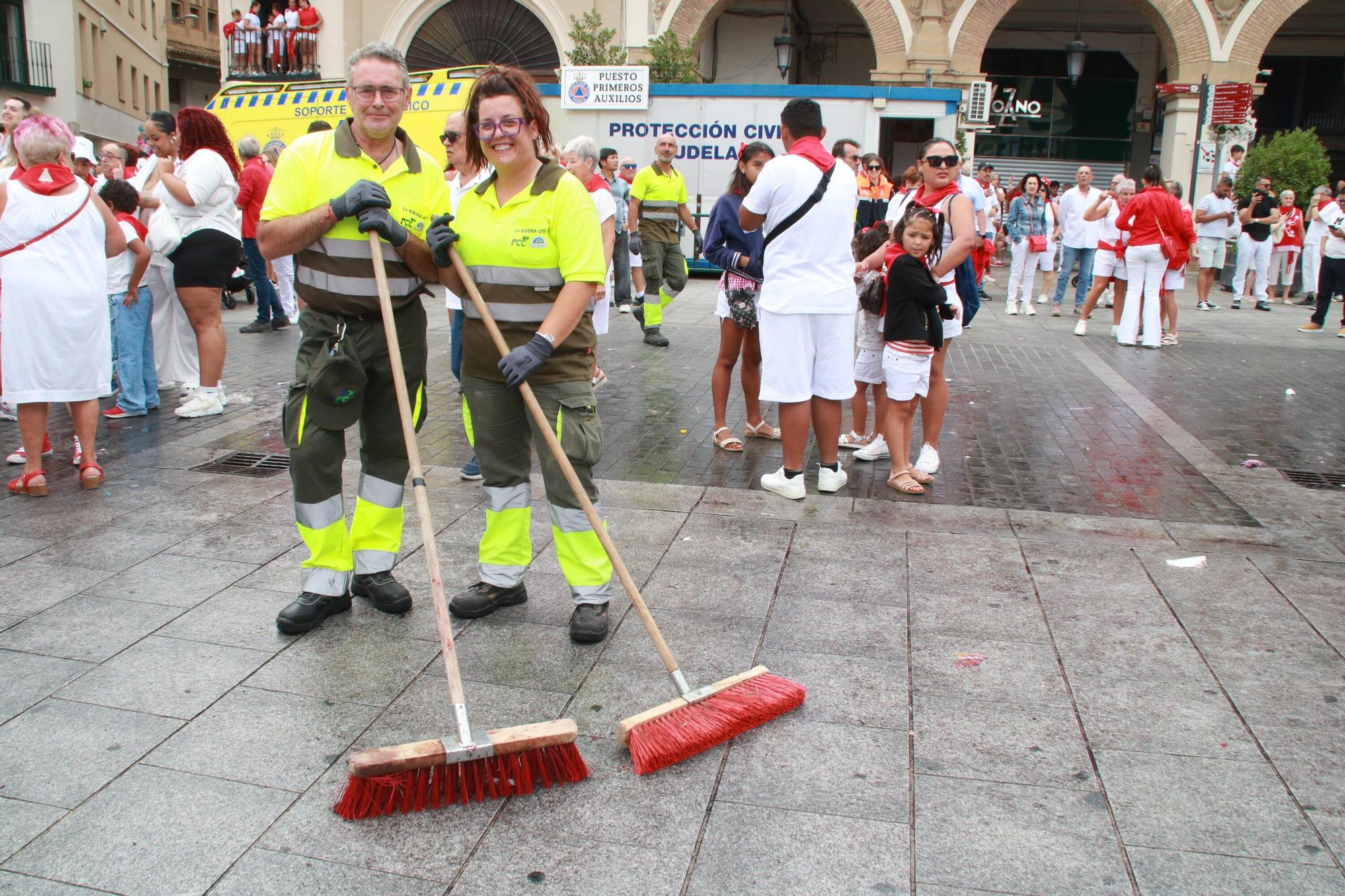 Fotos del cohete de las fiestas de Tudela 2025