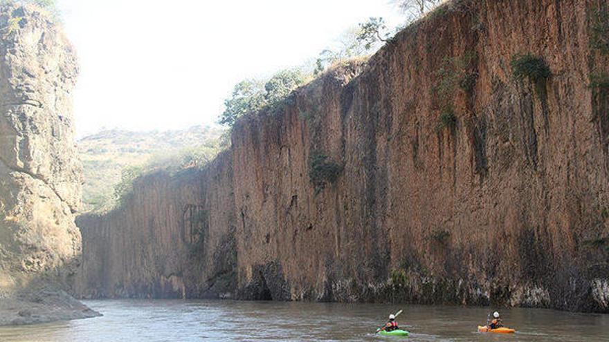 Los piragüistas también disfrutaron de tramos de espectacular belleza, como éste en el Gran Cañón, en Etiopía.