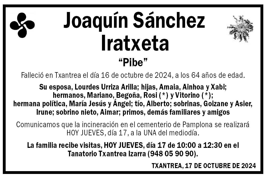 Joaquín Sánchez Iratxeta