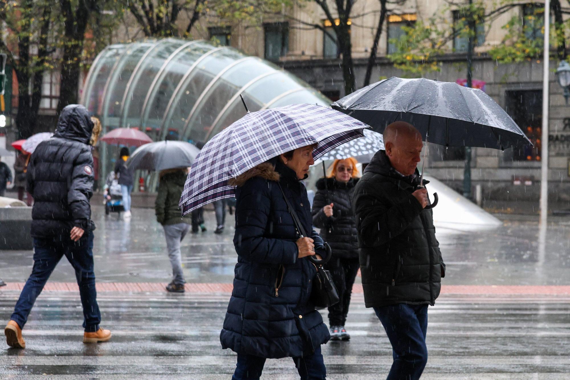 Temporal de frío, granizo y nieve en Bizkaia