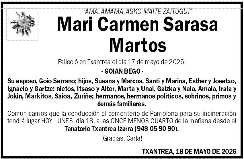 Mari Carmen Sarasa Martos