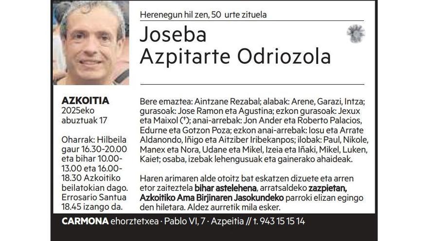 Joseba Aizpitarte Odriozola