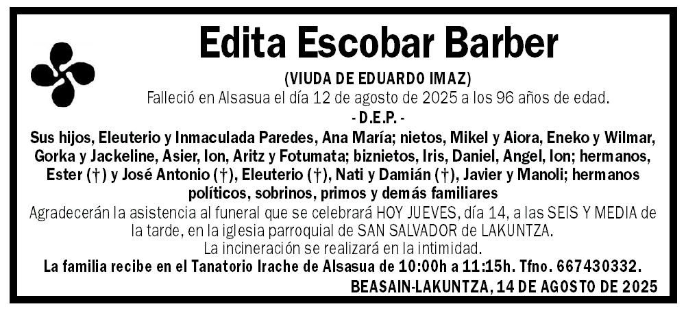 Edita Escobar Barber