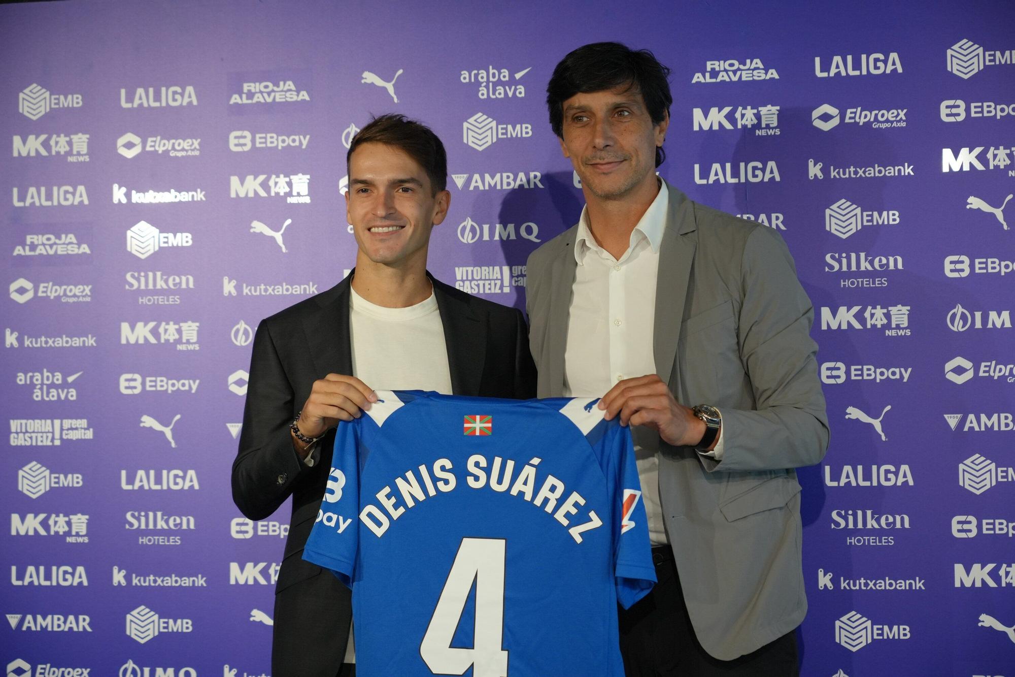 En imágenes: Presentación de Denis Suárez como jugador del Alavés