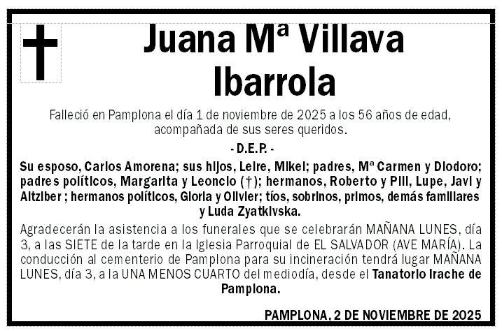 Juana Mª Villava Ibarrola