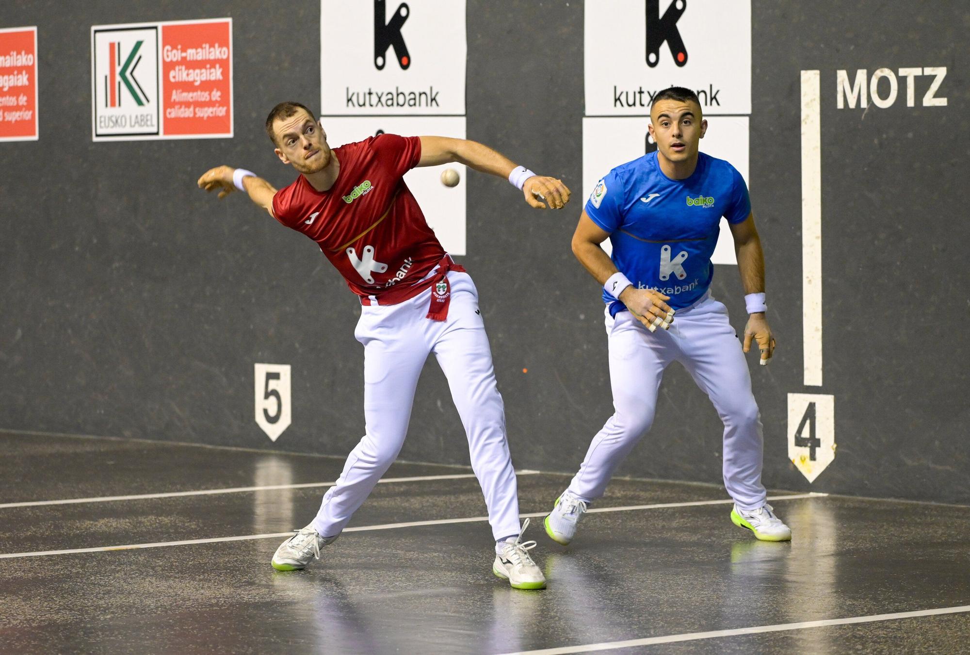 Larrazabal-Mariezkurrena II superan a Laso-Albisu en la tercera jornada del Campeonato de Parejas.
