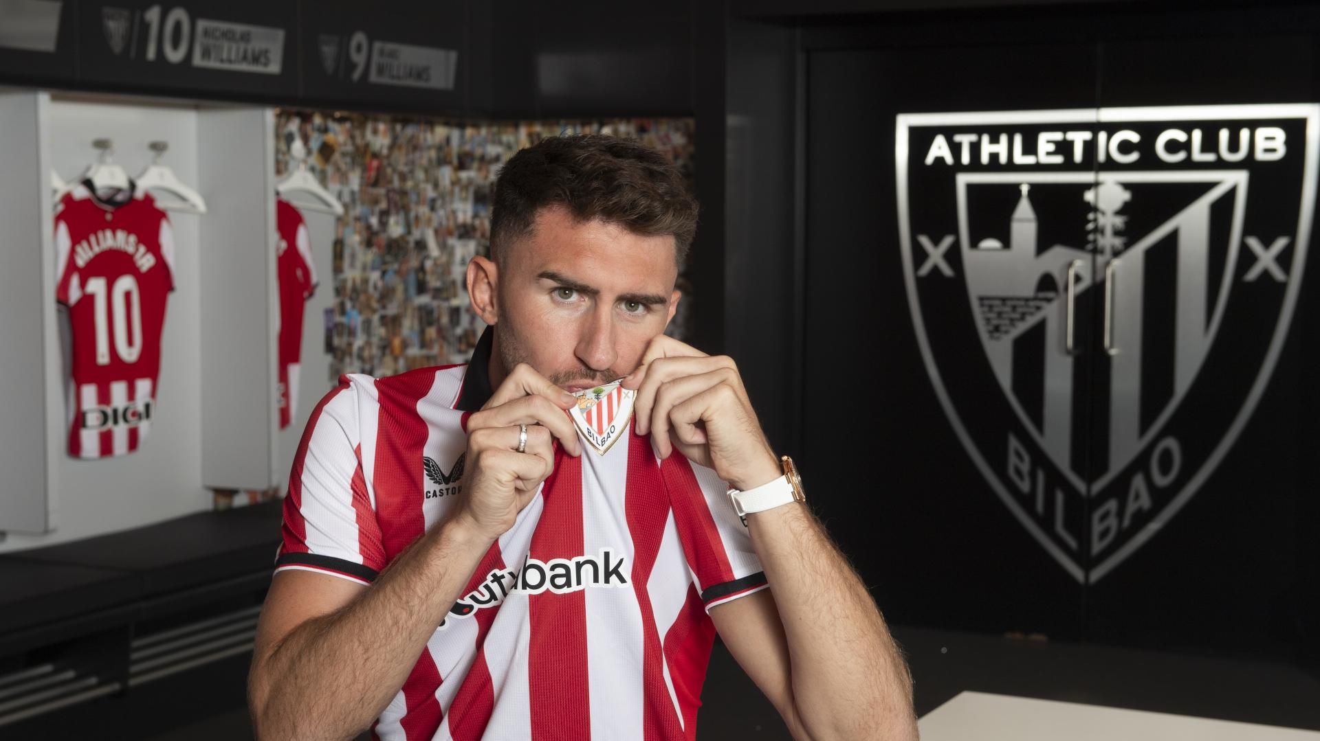 En imágenes: así luce de nuevo Laporte la camiseta del Athletic