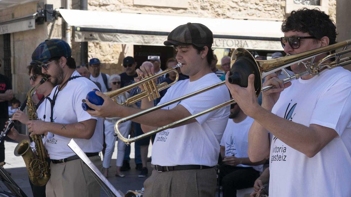 South Side Stompers en su primera actuación en el Festival de Jazz de Vitoria