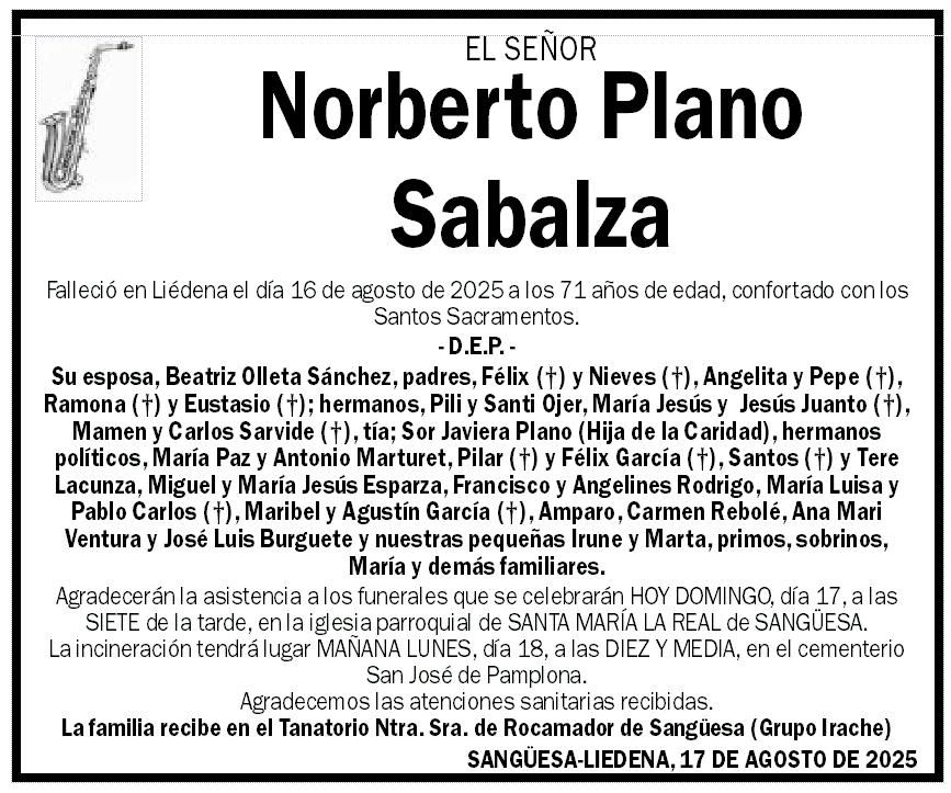 Norberto Plano Sabalza
