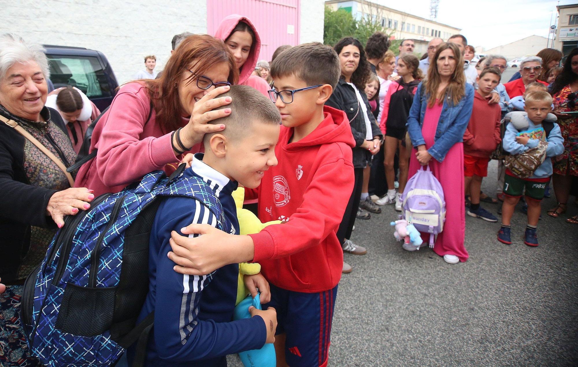 Despedida de los menores ucranianos que han pasado el verano en Navarra