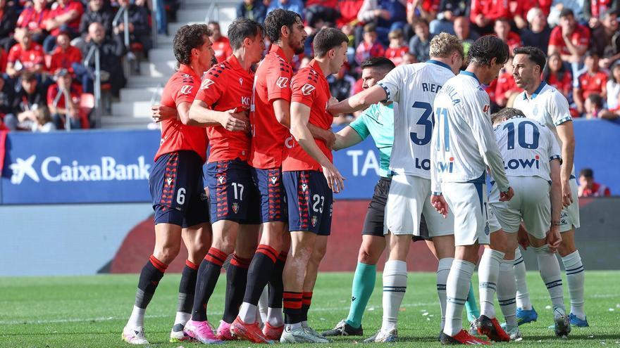 Osasuna, a un punto de salvarse, a una derrota del posible desastre