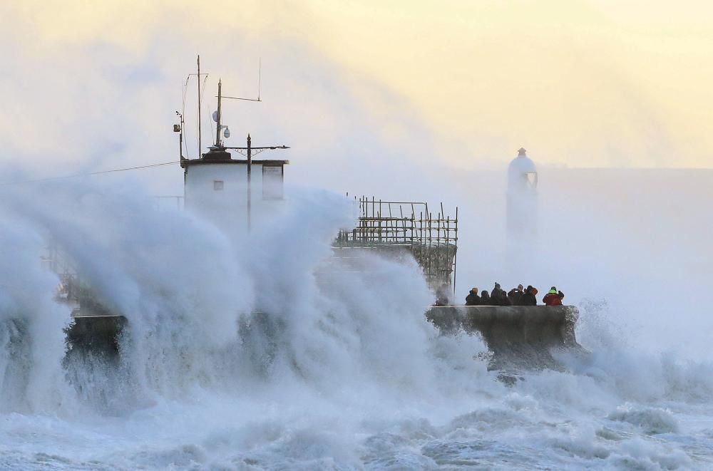 Los efectos de la tormenta 'Eunice' en Reino Unido