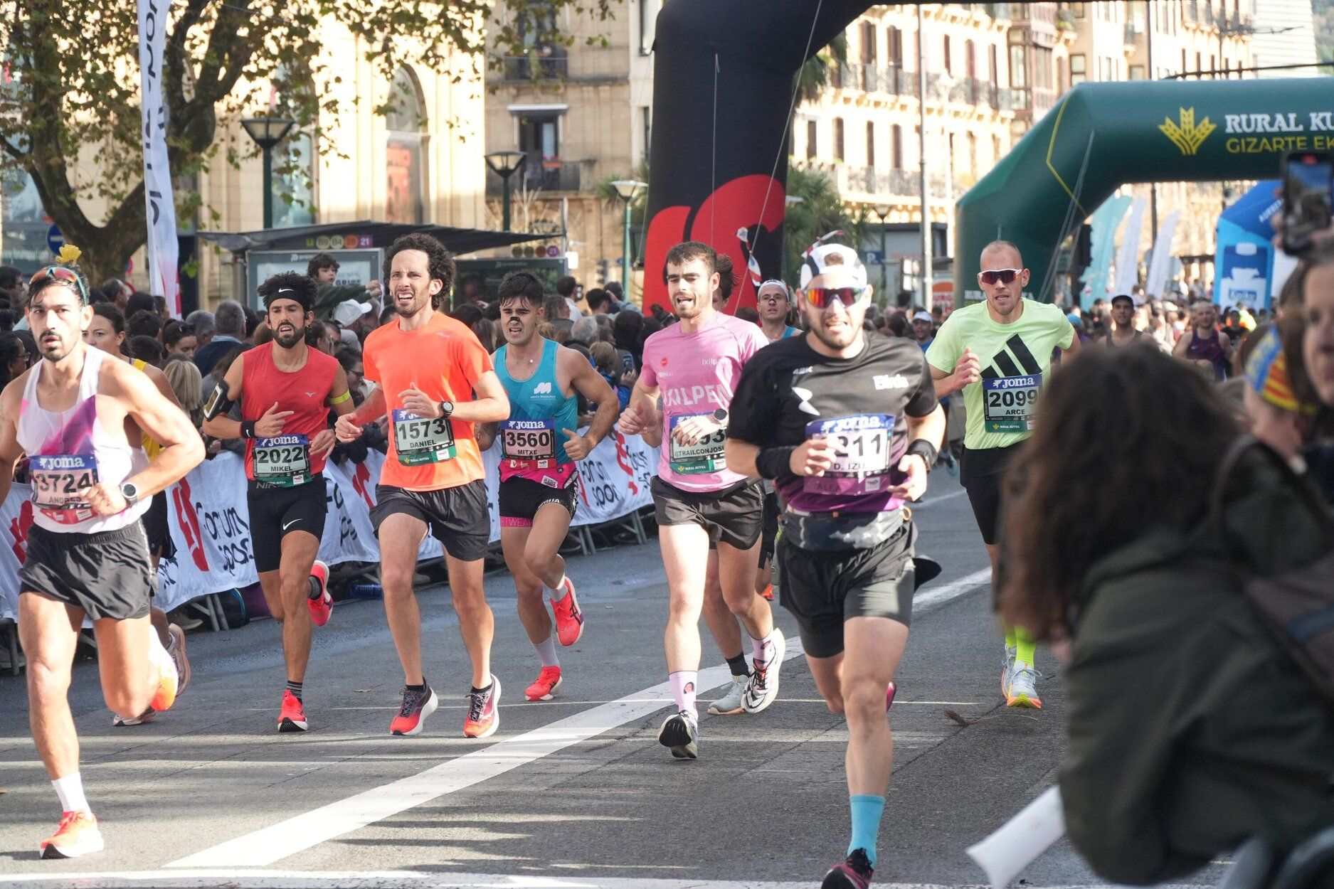 Los últimos metros de la Behobia