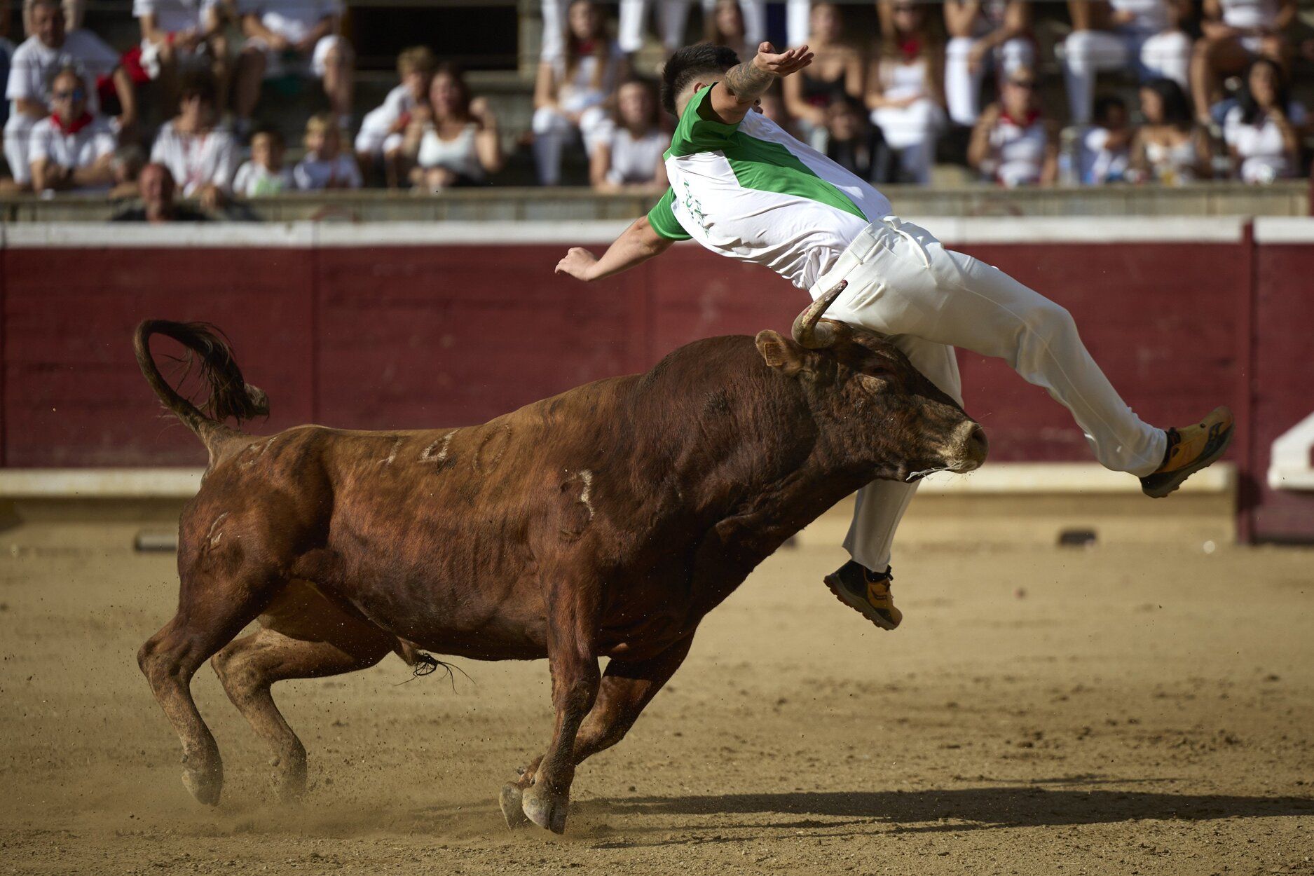 Fotos del concurso de recortadores de fiestas de Tafalla