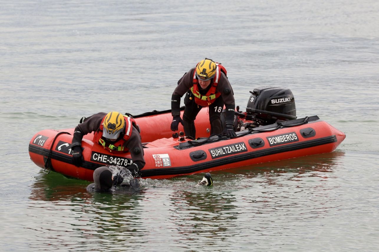 Simulacro de accidente aéreo en la Balsa de La Morea