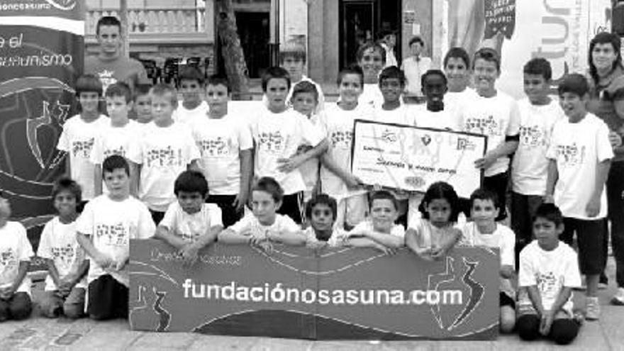 Alrededor de 30 chicos y chicas participaron en esta cita del Campeonato de Fútbol Plaza 3x3 de Fundación Osasuna.
