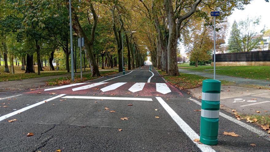 La carretera del campus de la Universidad de Navarra ya está abierta, en sentido único desde Azpilagaña hasta la avenida de Aróstegui, en Etxabakoitz