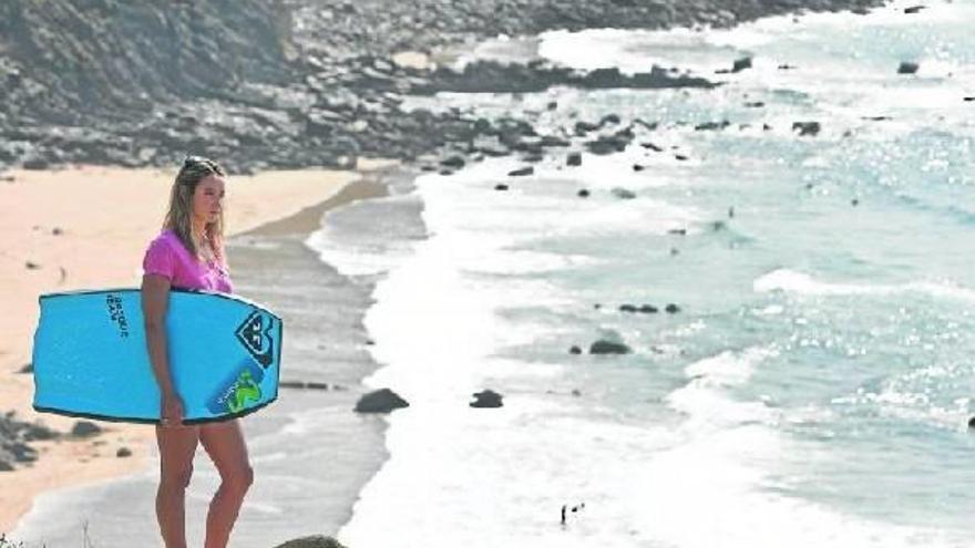 Eunate Aguirre es la mayor exponente del bodyboard vasco.