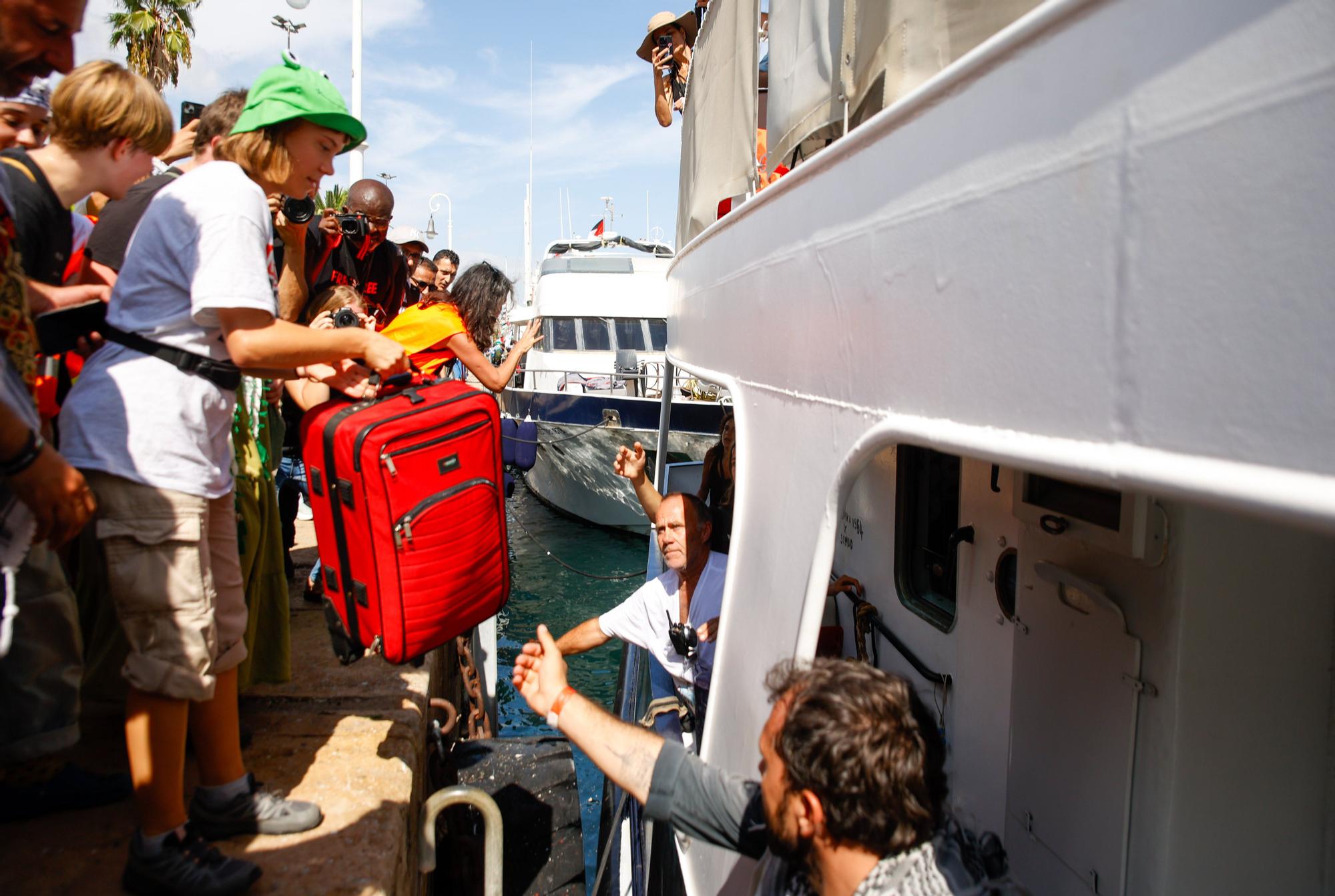Fotos: La flotilla Global Sumud zarpa rumbo a Gaza