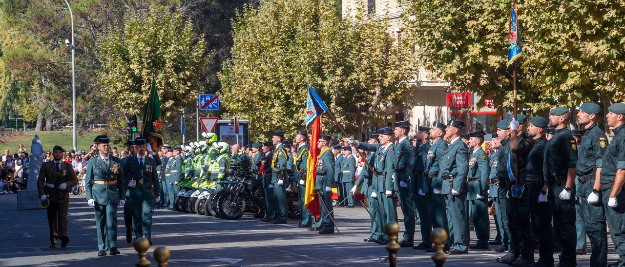 Fotos de la celebración de la Virgen del Pilar por la Guardia Civil de Navarra en Pamplona