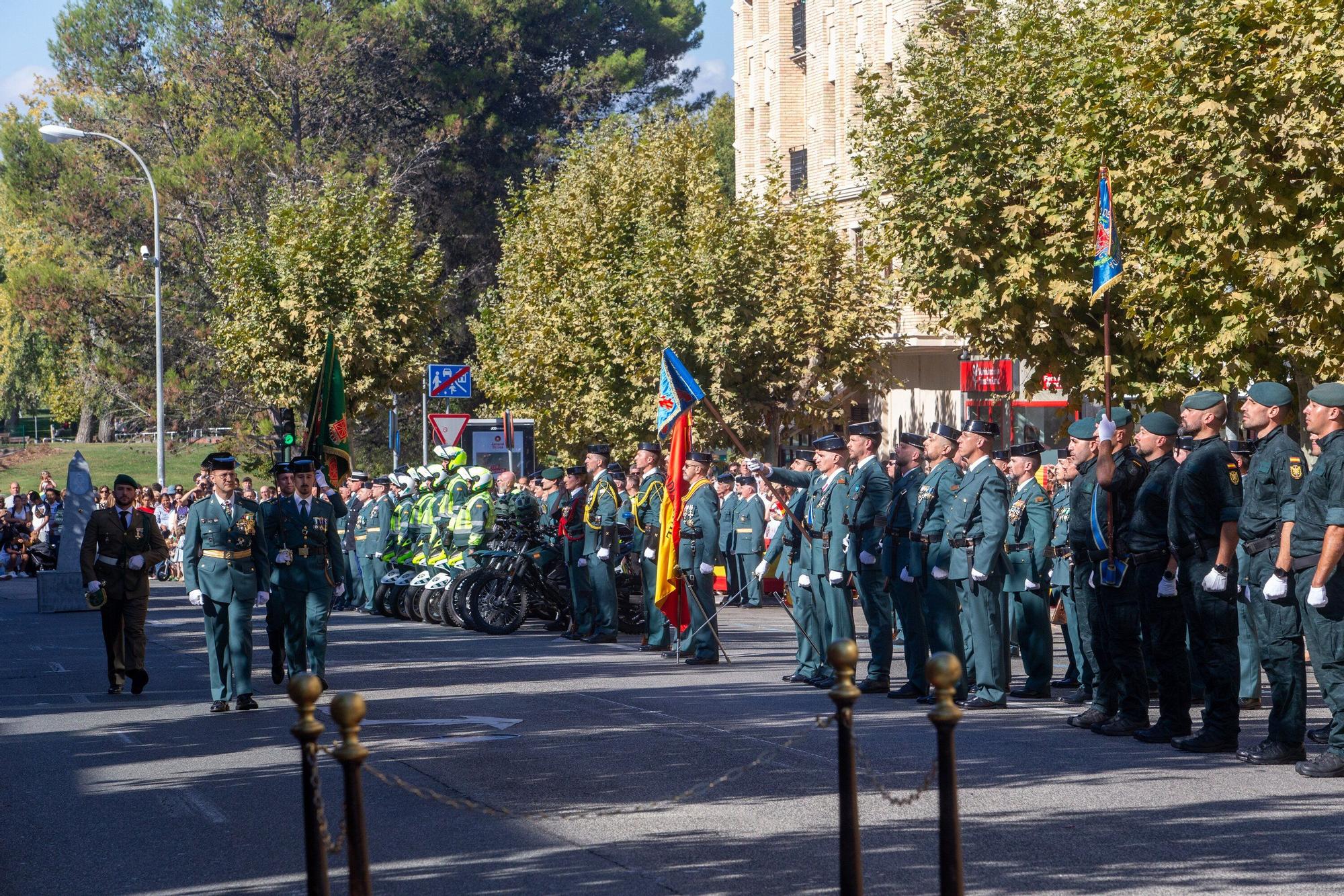 Fotos de la celebración de la Virgen del Pilar por la Guardia Civil de Navarra en Pamplona