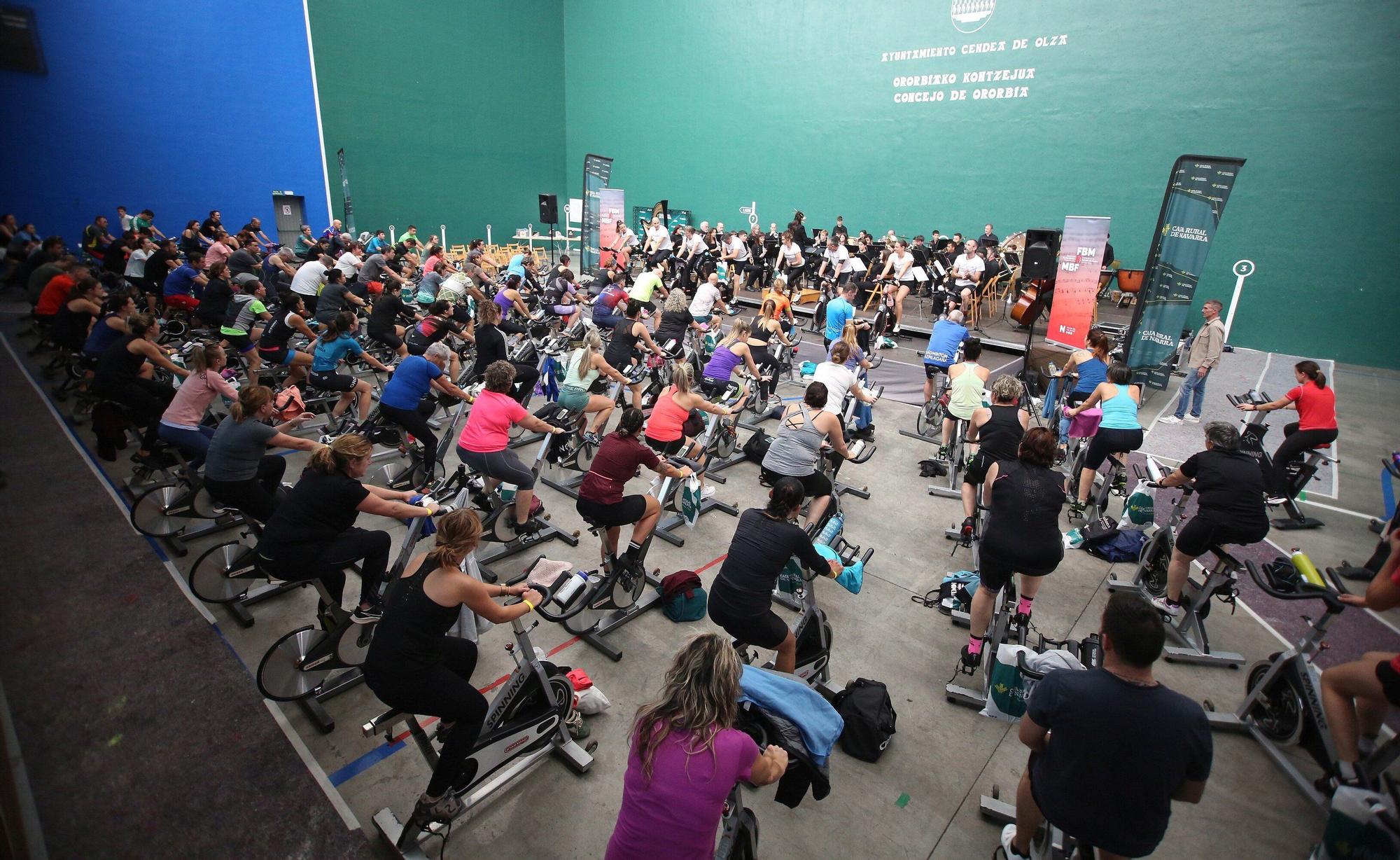 Spinning Band Solidario en Ororbia: música y deporte en directo por una buena causa