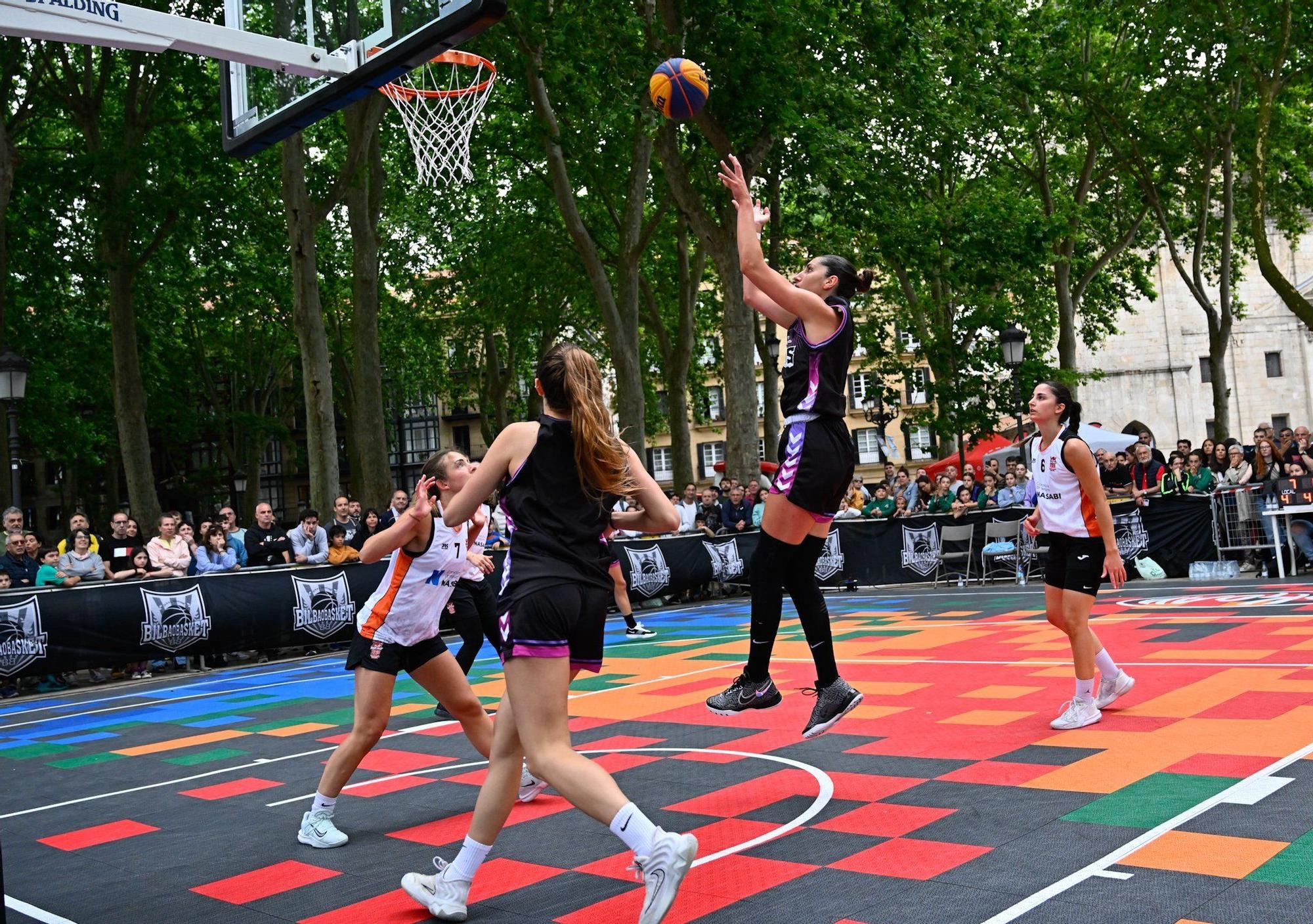 En imágenes: Bilbao se sube al carro del baloncesto 3x3