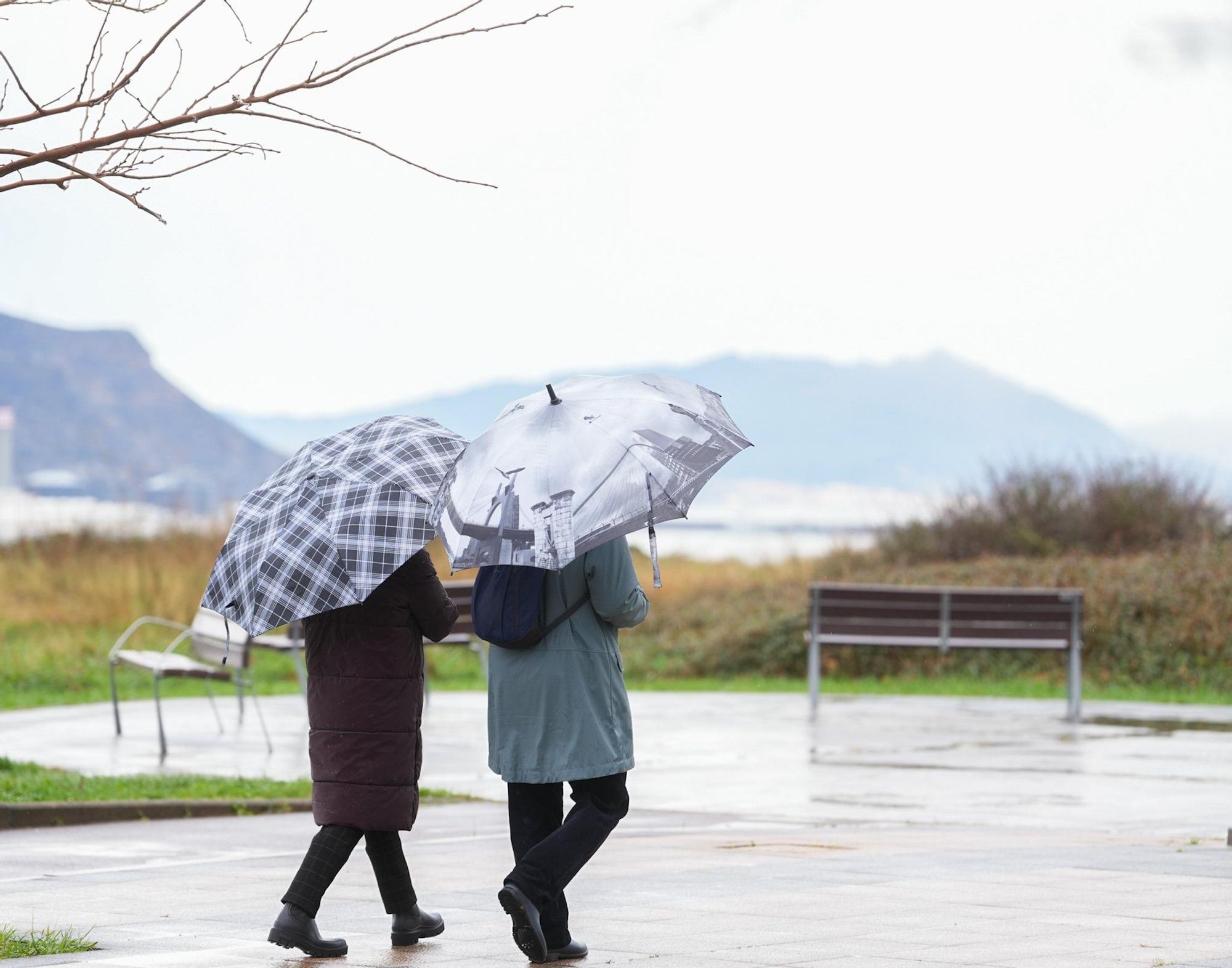 La lluvia seguirá durante toda la semana en Bizkaia